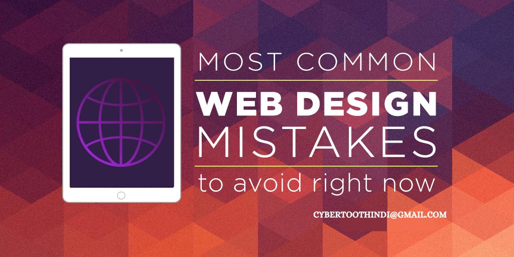 The biggest website mistakes to watch out