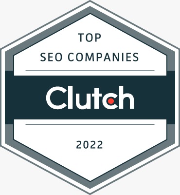 Equivalent to the award, Clutch is online review agency for website developers, here is a logo type representation on which 3 lines are written - Top SEO companies Clutch & 2022 Which means the agency which add this, is one of the top SEO company according to clutch.